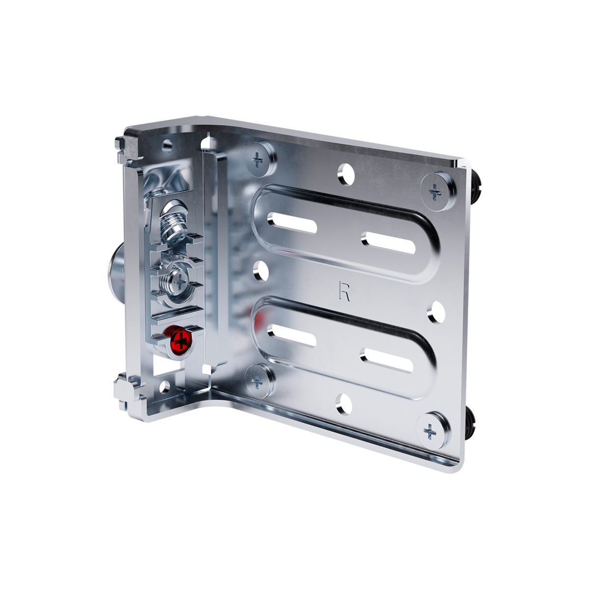 Colgador oculto LIBRA H11 para gabinetes bajos con taquetes premontados