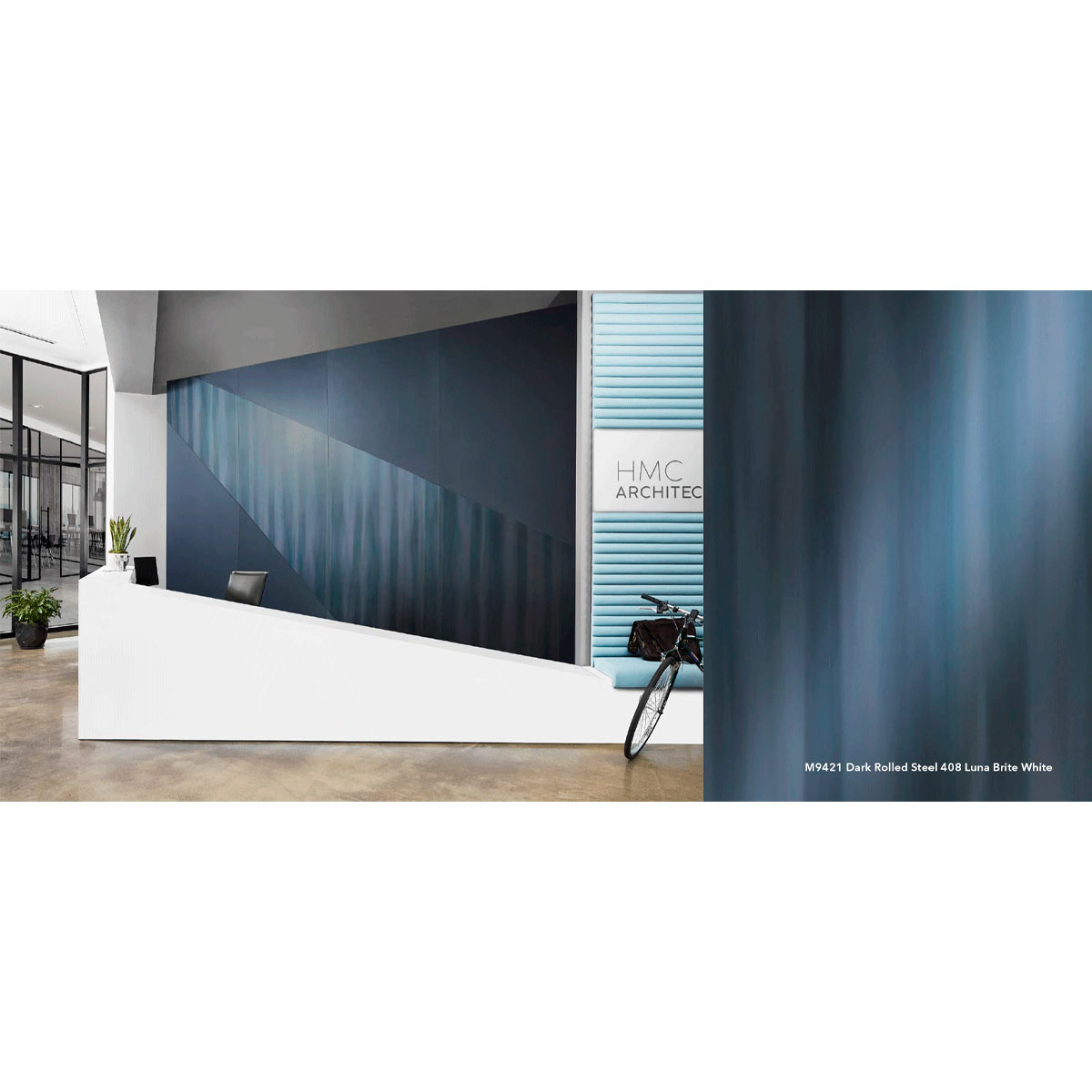 Laminados metálicos Homapal M9421 Dark Rolled Steel