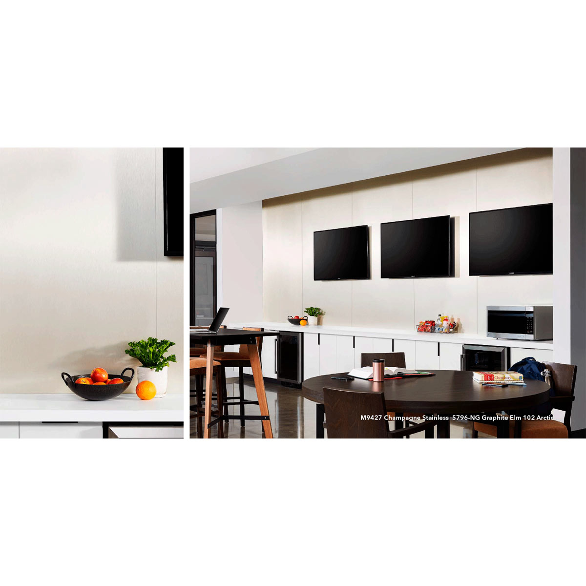 Laminados metálicos Homapal M9427 Champagne Stainless