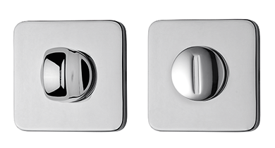 Set de manijas Mandelli, ASTRID con set de baño, acabado cromo satinado