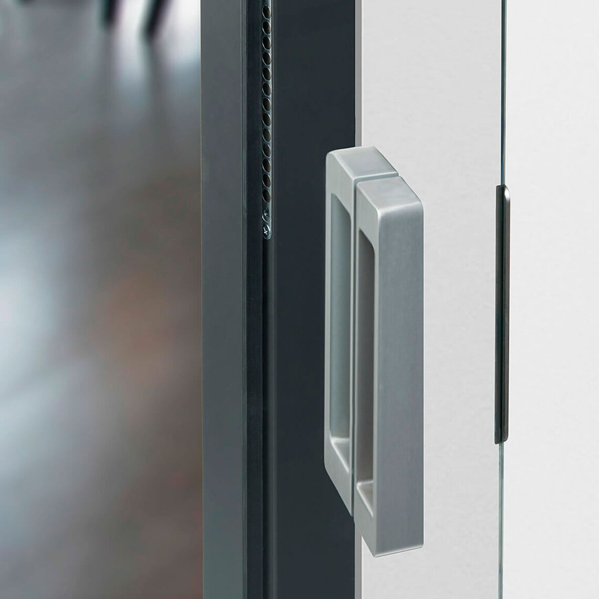 Contra metálica KC 50/G para sistema TECTUS Glass para puerta de cristal