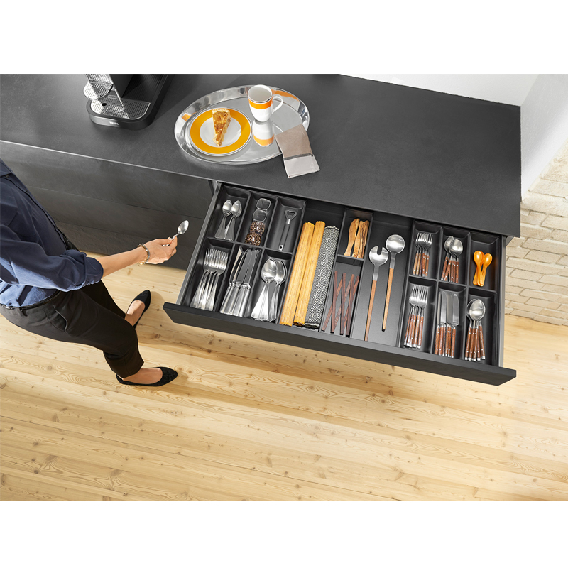 Marco organizador AMBIA-LINE con 6 divisiones verticales para mueble de ancho mínimo 300 mm