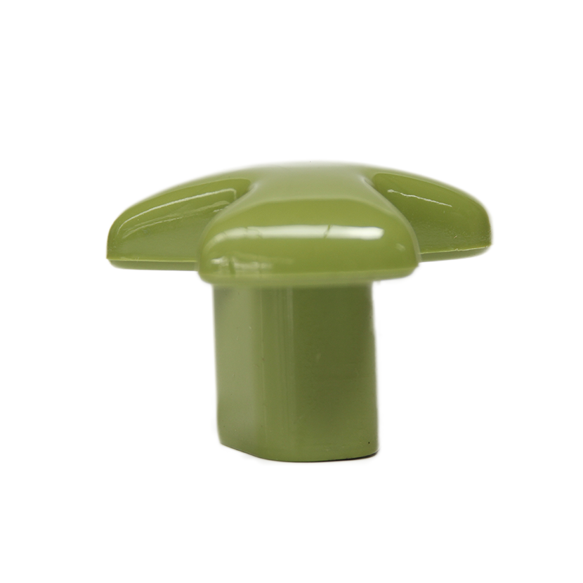 Pomo plástico verde