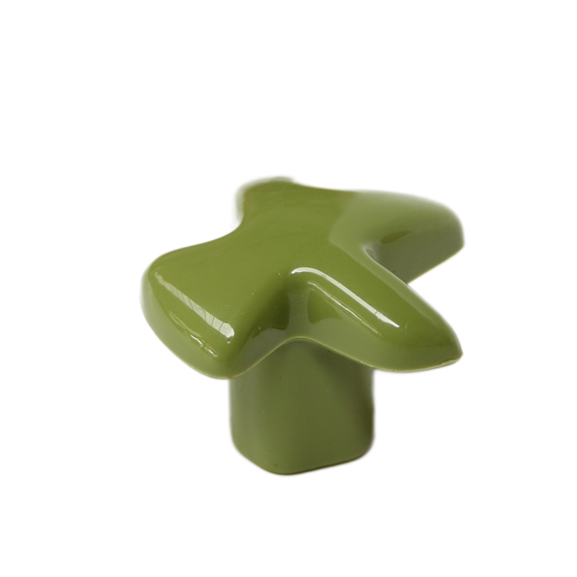 Pomo plástico verde