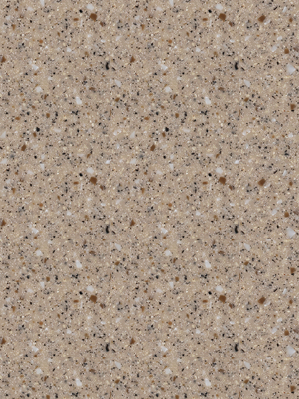 Cubierta de Superficie Sólida Everform™, color 656 River Rock Mosaic, 0.76 X 3.66 m