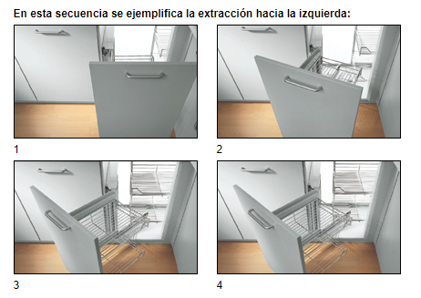 Extraíble de cocina para mueble en esquina MAGIC CORNER