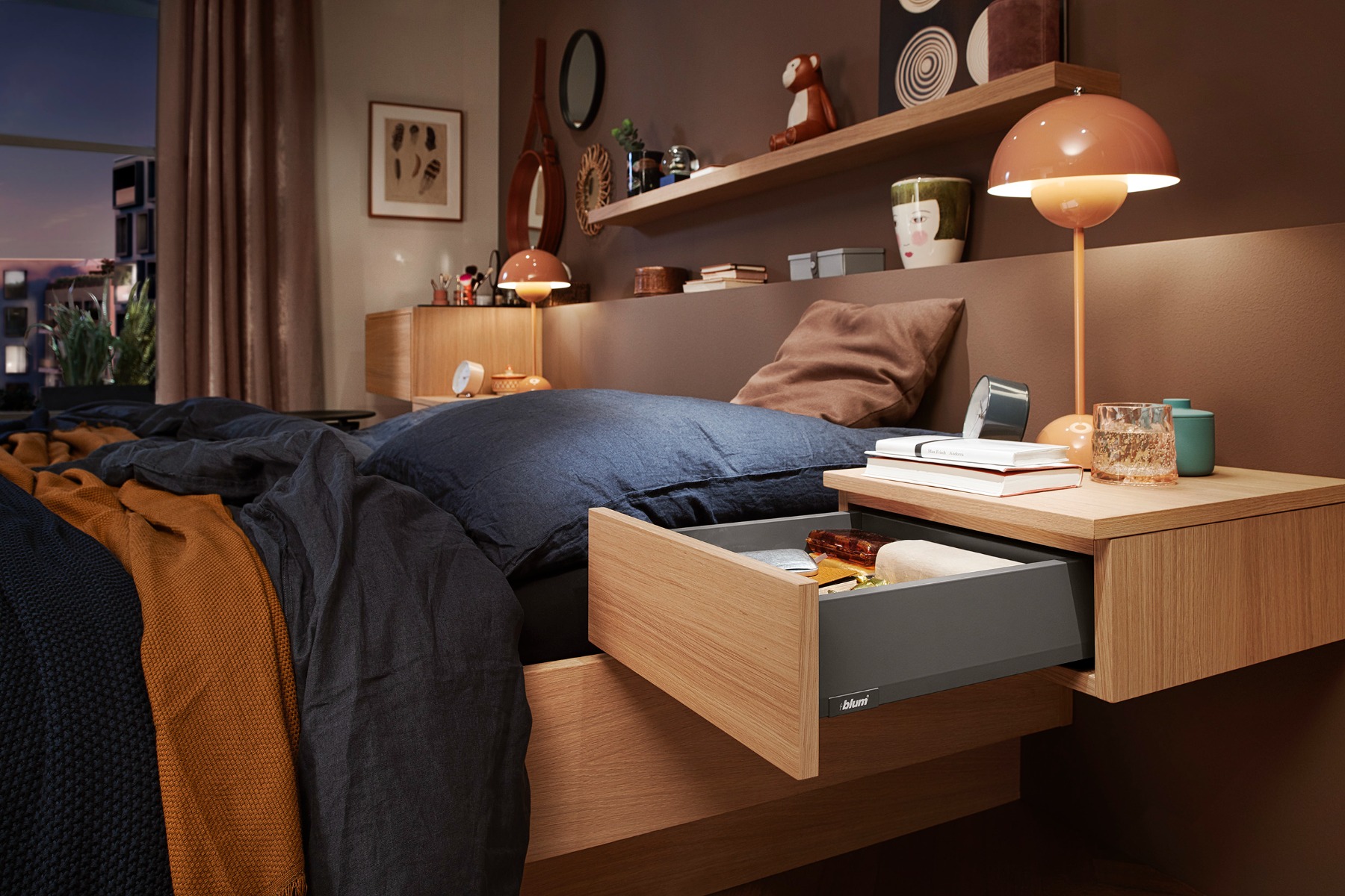 Juego de costados MERIVOBOX, altura M, longitud 500 mm, GRIS ORION MATE