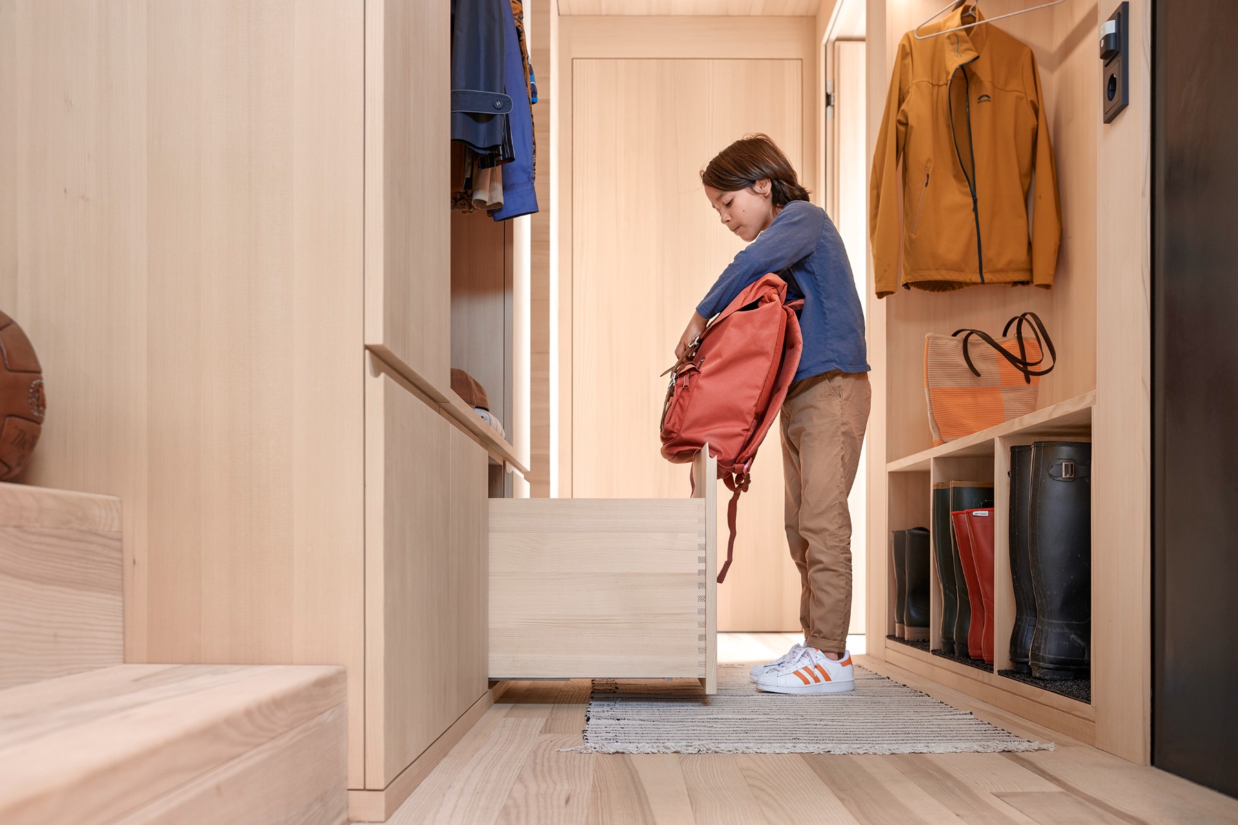 Correderas ocultas TANDEM BLUMOTION, extensión total, longitud 450mm, 30kg.