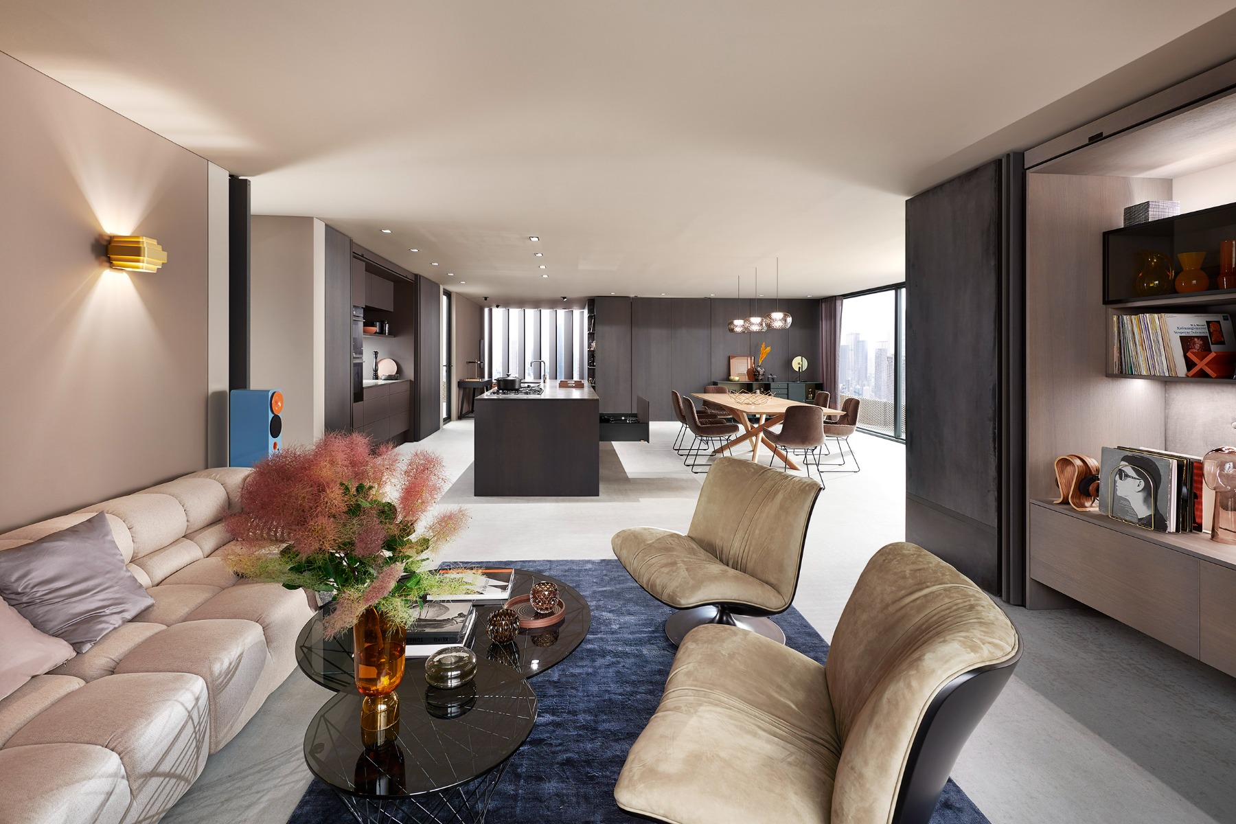 Cajón LEGRABOX altura F, color negro carbón mate con textura