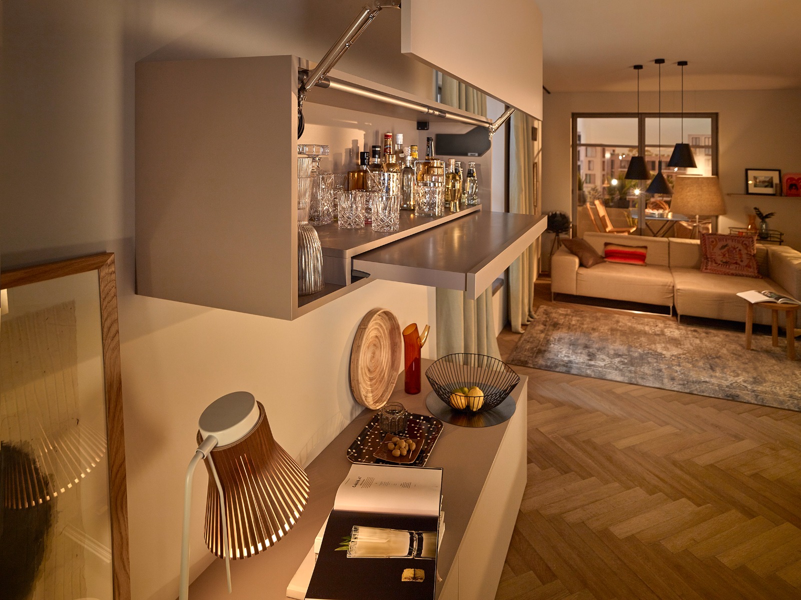 Sistema de bloqueo del entrepaño para TANDEM y MOVENTO, extensión total