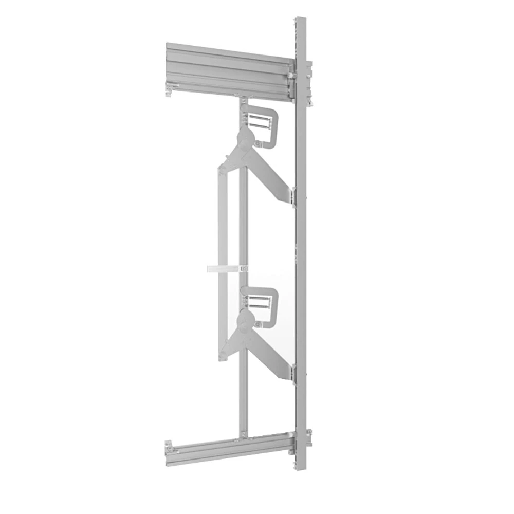 Sistema corredizo EXEDRA SMOVE para puerta de madera abatible e insertable parcialmente ensamblado