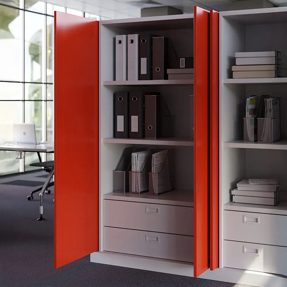 Sistema corredizo EXEDRA PUSH para puerta de madera abatible e insertable parcialmente ensamblado