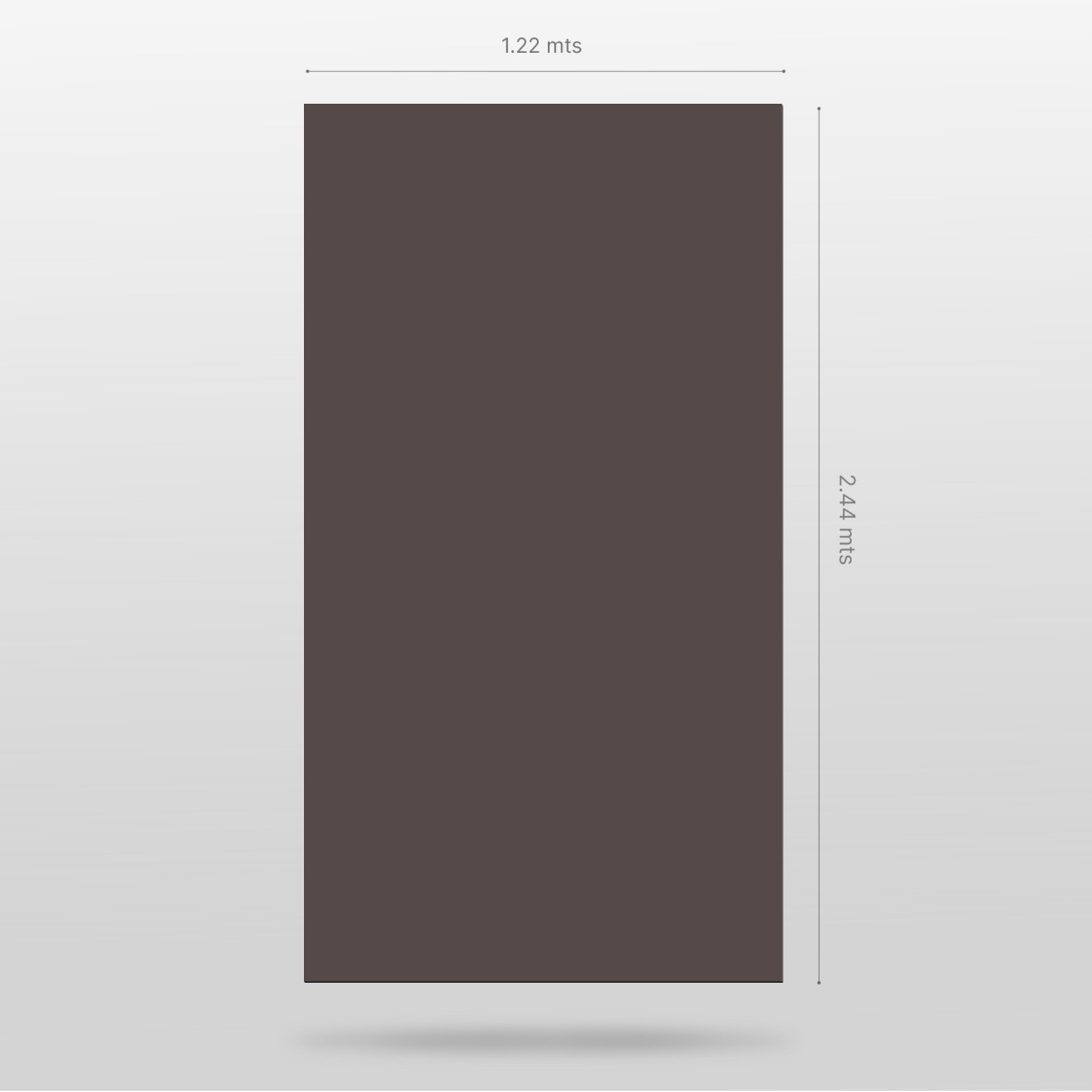 Laminado FENIX Cacao Orinoco, 1.22 x 2.44 m, espesor 0.7 mm