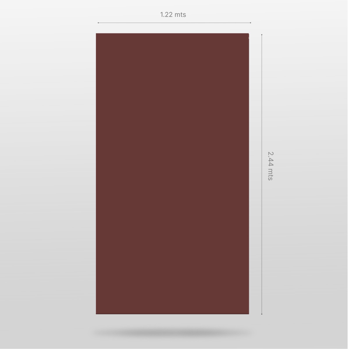 Laminado FENIX Rosso Jaipur, 1.22 x 2.44 m, espesor 0.7 mm