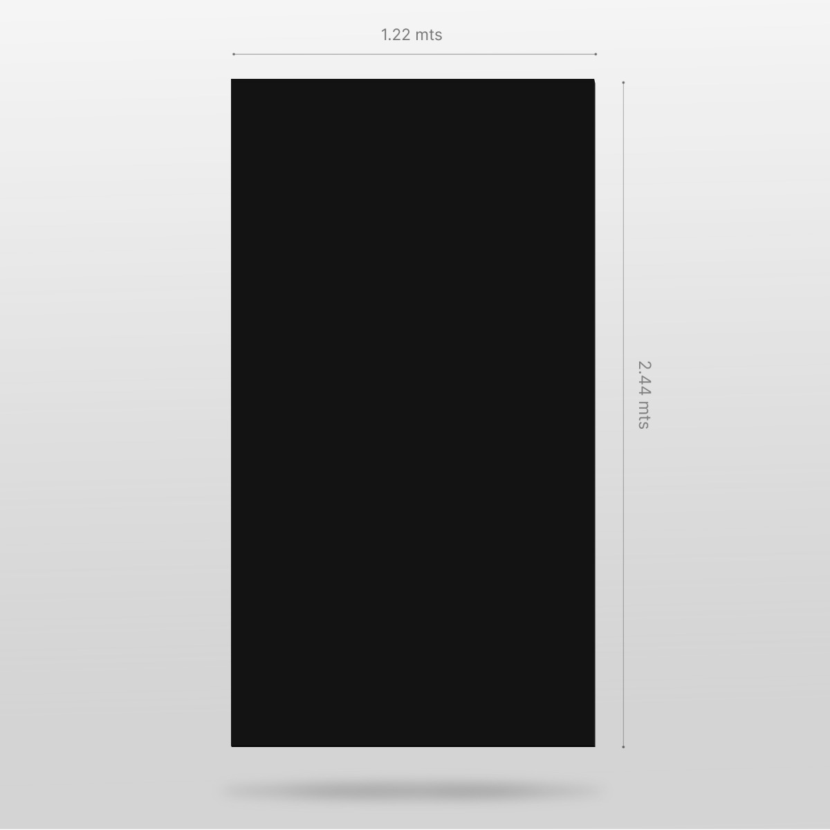 Laminado FENIX Nero Ingo, 1.22 x 2.44 m, espesor 0.7 mm