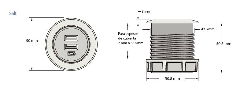 Multicontacto SALT para dispositivos móviles 