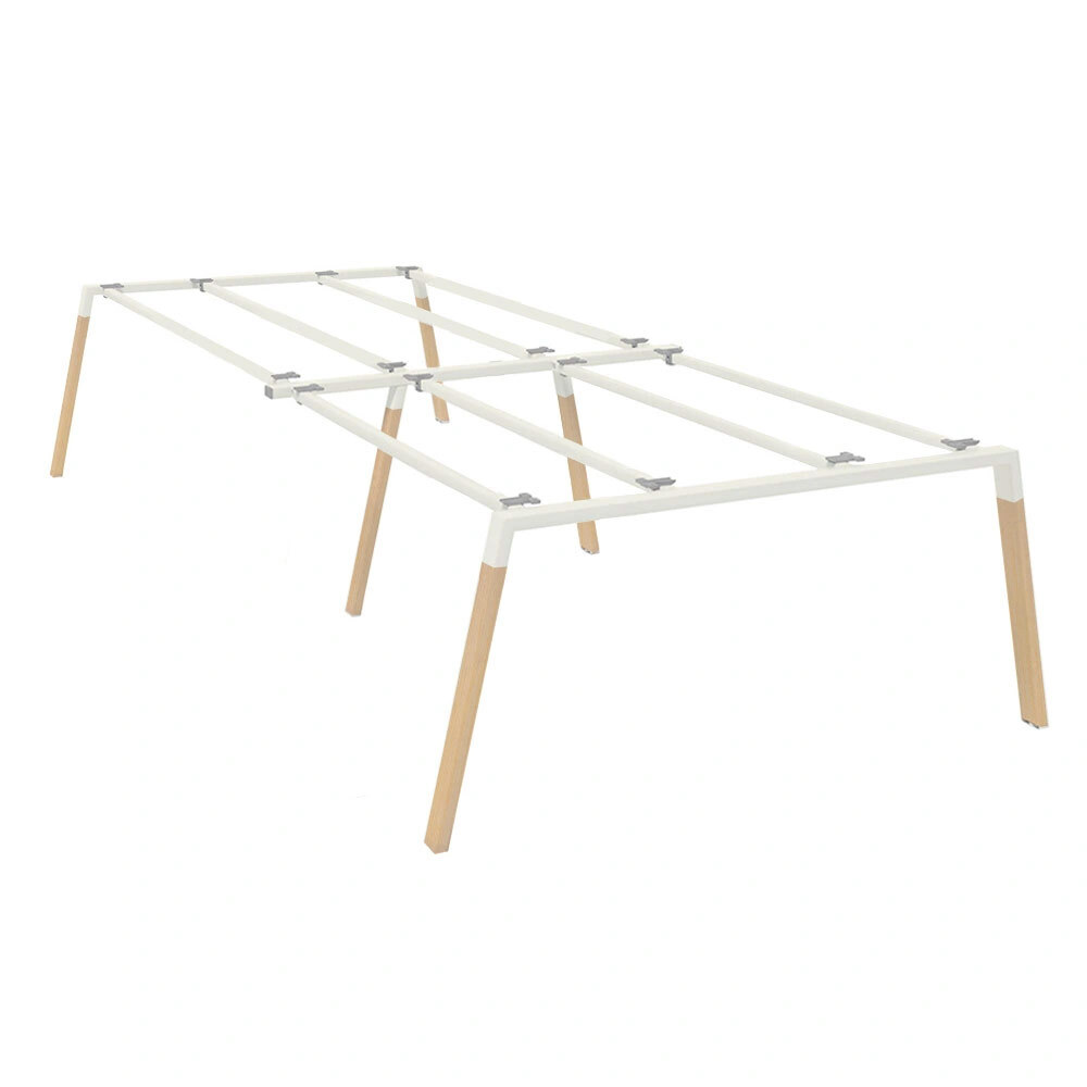 Kit de soportes Bench LEGNO 140, acabado blanco y patas de haya