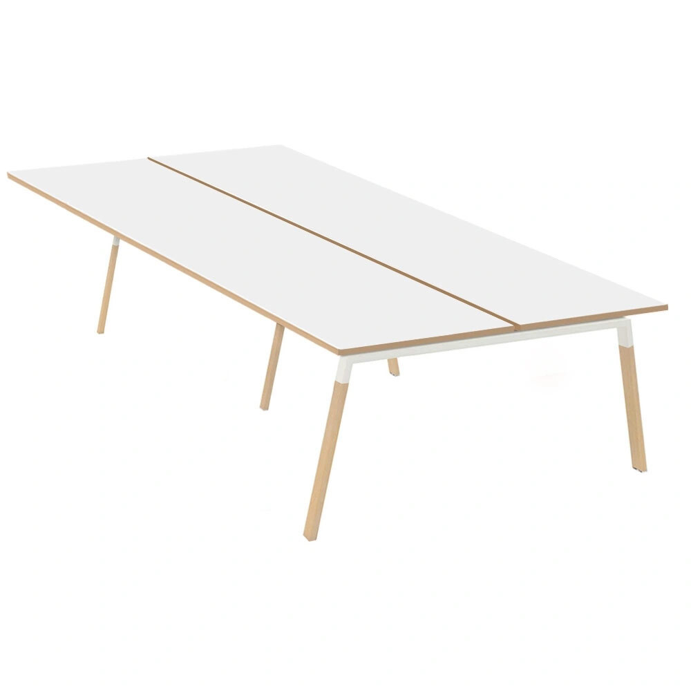 Kit de soportes Bench LEGNO 160, acabado blanco y patas de haya