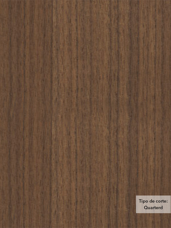 Chapa de madera natural de Nogal con respaldo de papel