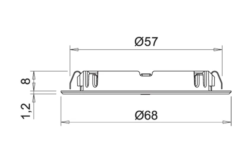 Lámpara para embutir METRIS con base opcional de luz natural | M12