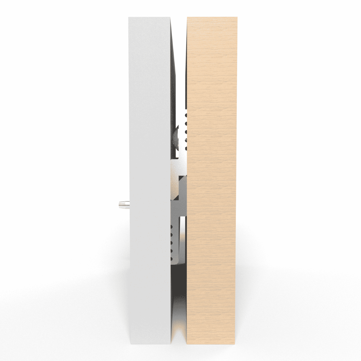 Herraje CLIP Z para instalación de paneles a pared