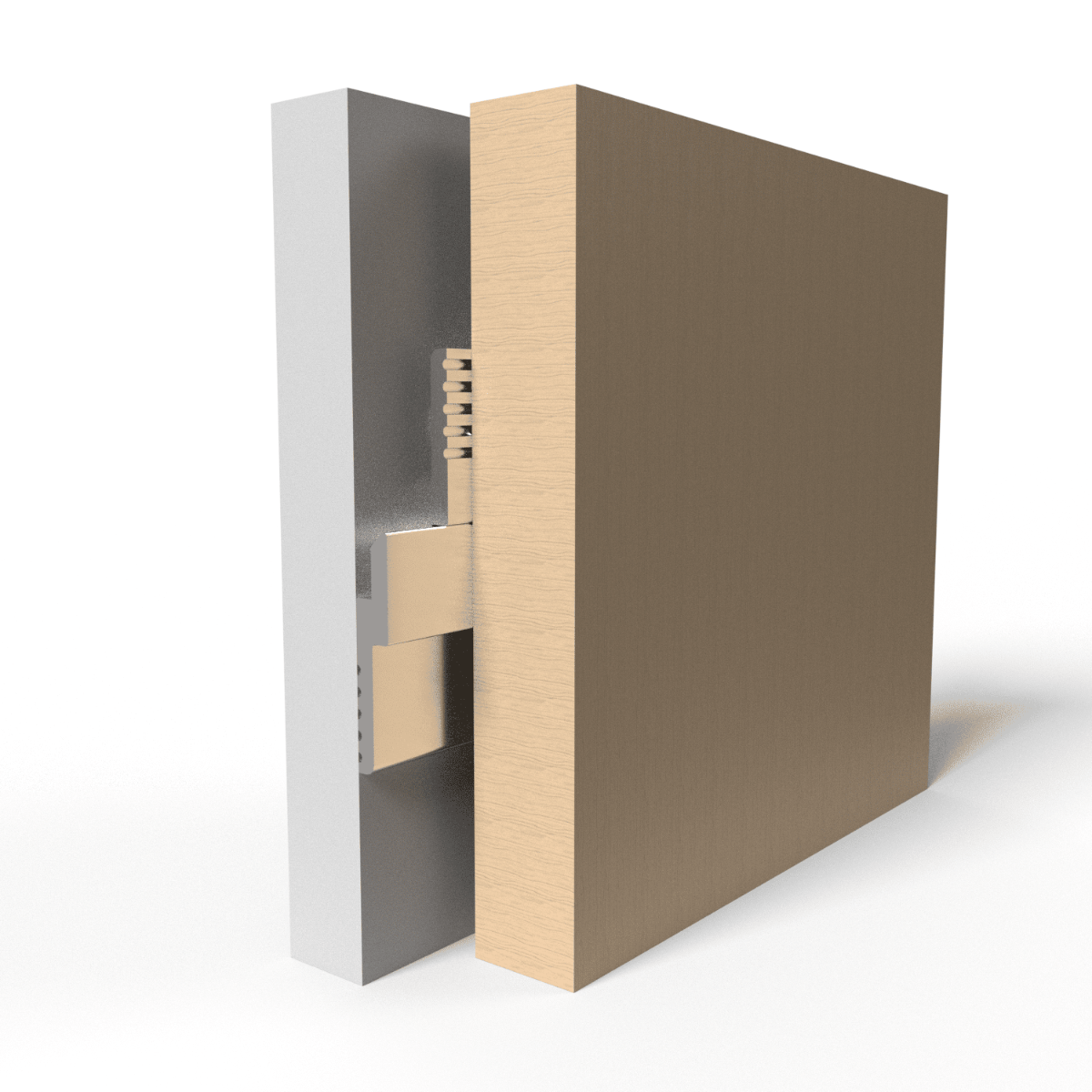 Herraje CLIP Z para instalación de paneles a pared