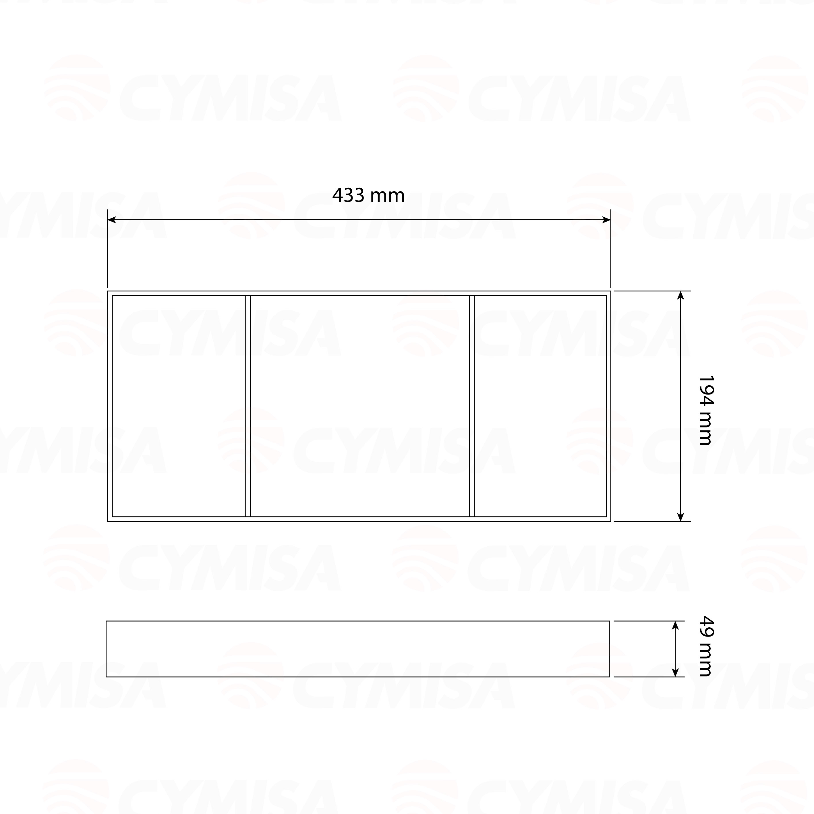 Caja universal para organizadores de clóset MILLENIAL, acabado interno terciopelo gris