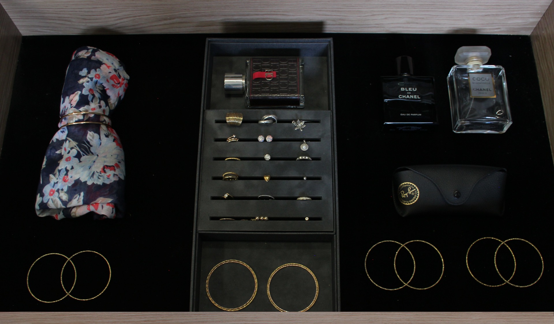 Joyero, accesorio para caja Universal MILLENIAL, acabado Terciopelo Gris