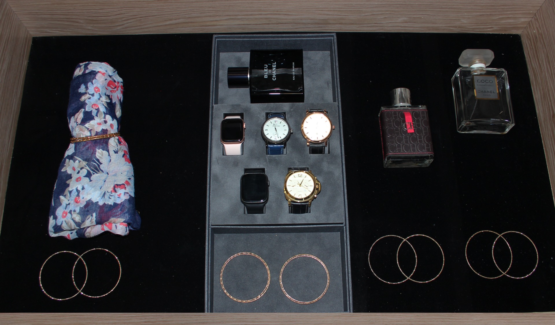 Organizador de relojes, accesorio para caja universal MILLENIAL, acabado Terciopelo Gris