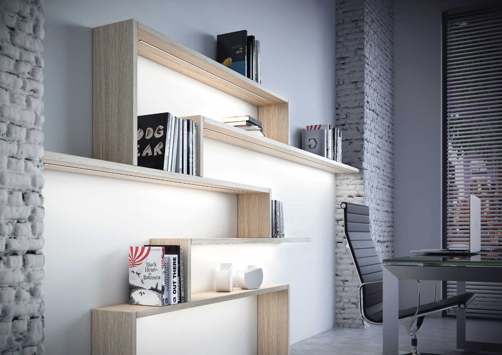 Perfil de aluminio para lámpara MISS, acabado negro | M24