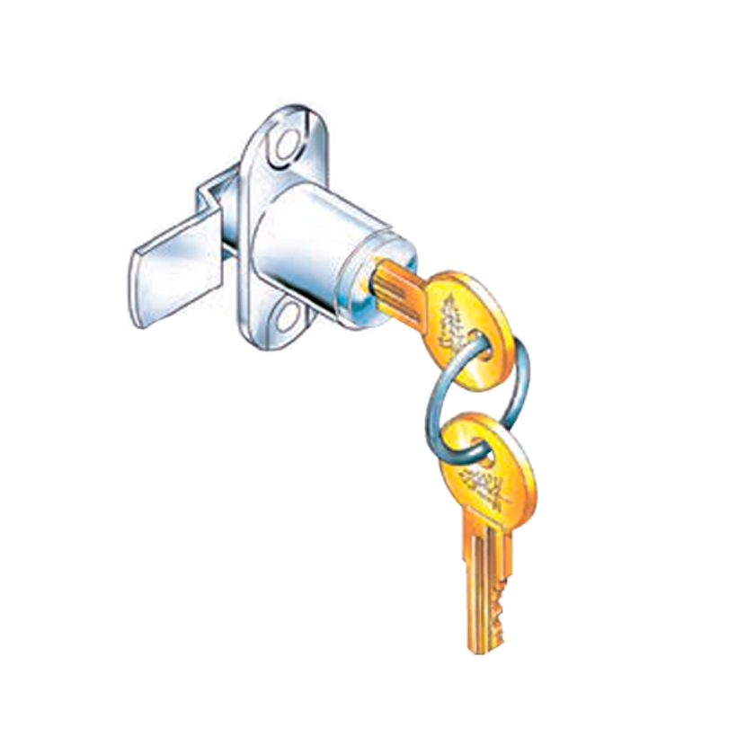 Cerraduras de montaje vertical con pestillo expuesto para puerta o cajón de madera