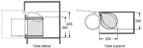 Bote basurero MOON HAILO de 15 L para gabinete de ancho de 400 mm