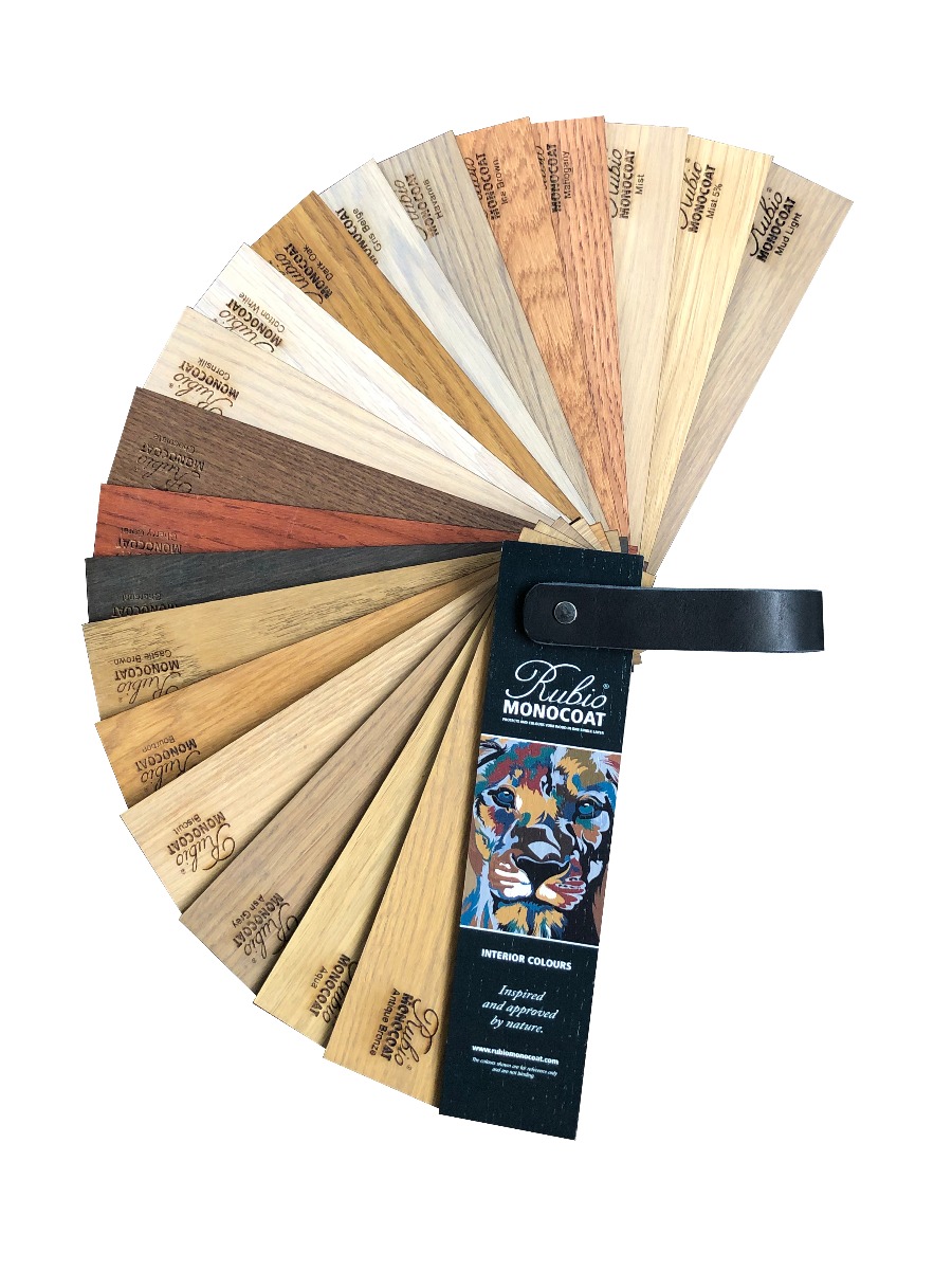 Muestrario de tintas Rubio Monocoat Interior Colours 