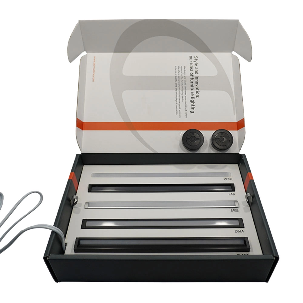 Muestrario de iluminación CAJA DOMUS de 225 x 335 mm