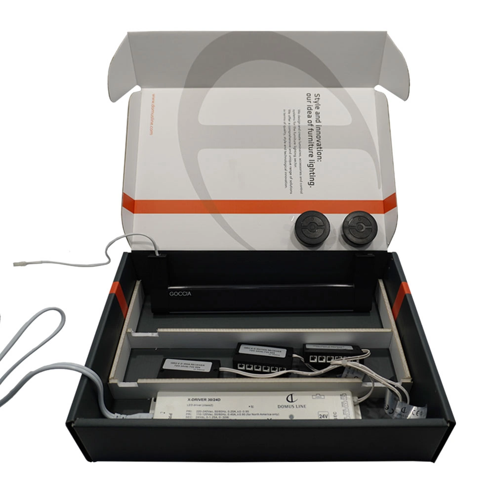 Muestrario de iluminación CAJA DOMUS de 225 x 335 mm