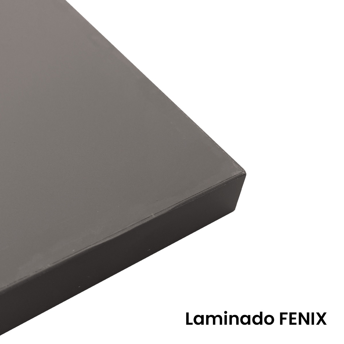 Muestra de MDF de 22 x 28 cm, esp 18mm,laminado con Fenix GRIGIO LONDRA/HPL CITADEL