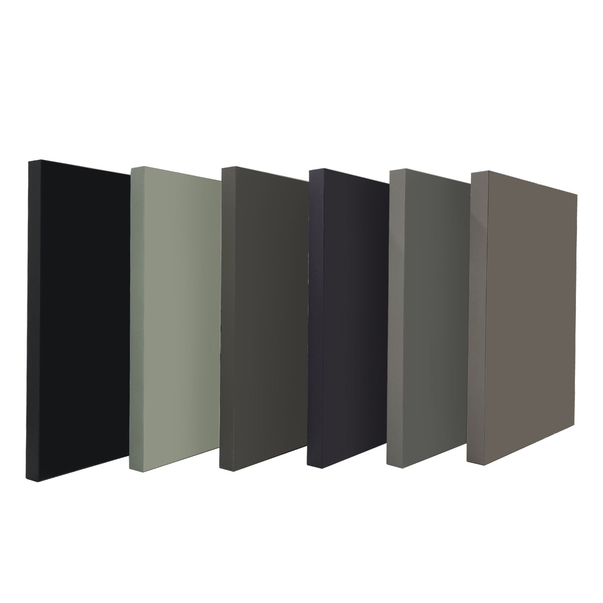 Muestras de MDF laminado con FENIX y trascara de HPL de 220 x 280 mm