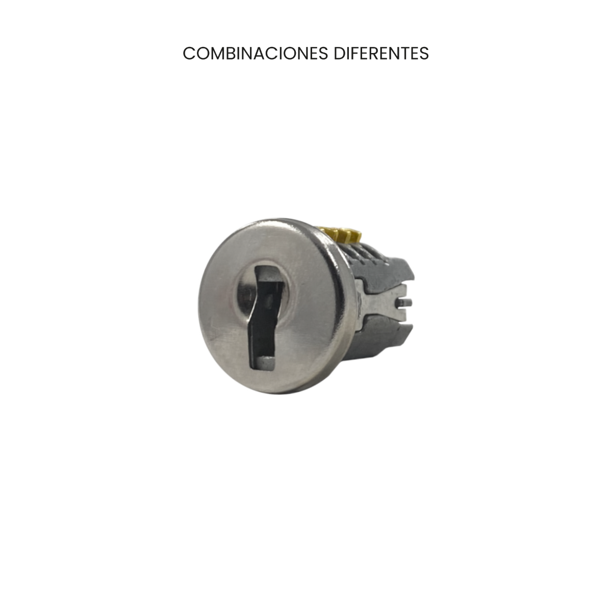 Cerradura LP-125, combinaciones diferentes, acabado níquel