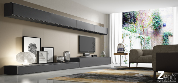 Panel ZENIT Supermatt NEGRO SM medida 2750 x 1220 mm. espesor 18 mm.