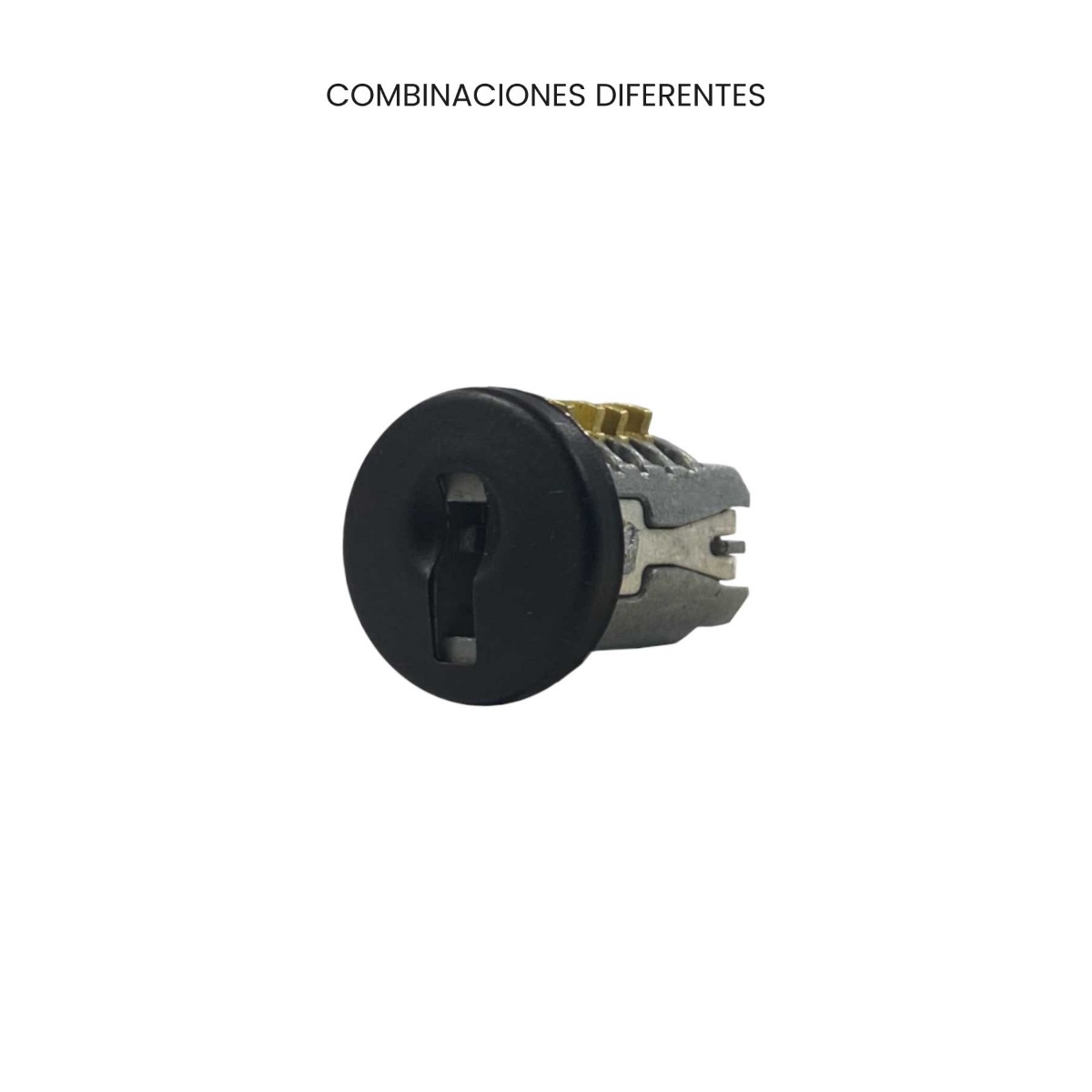 Cerradura LP-325, combinaciones diferentes, acabado negro