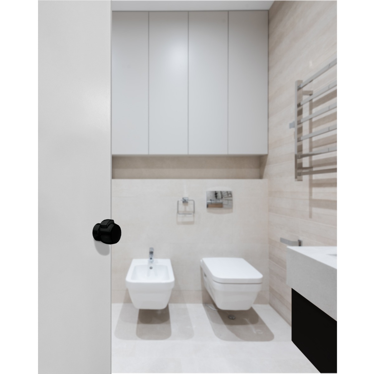 Cerradura PremiApri negra con ranura