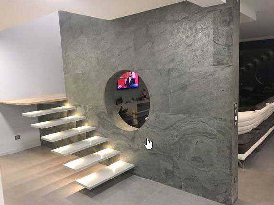 Laja de piedra, modelo OCEAN GREEN, Stone Veneer, medida 1210 x 610 mm 