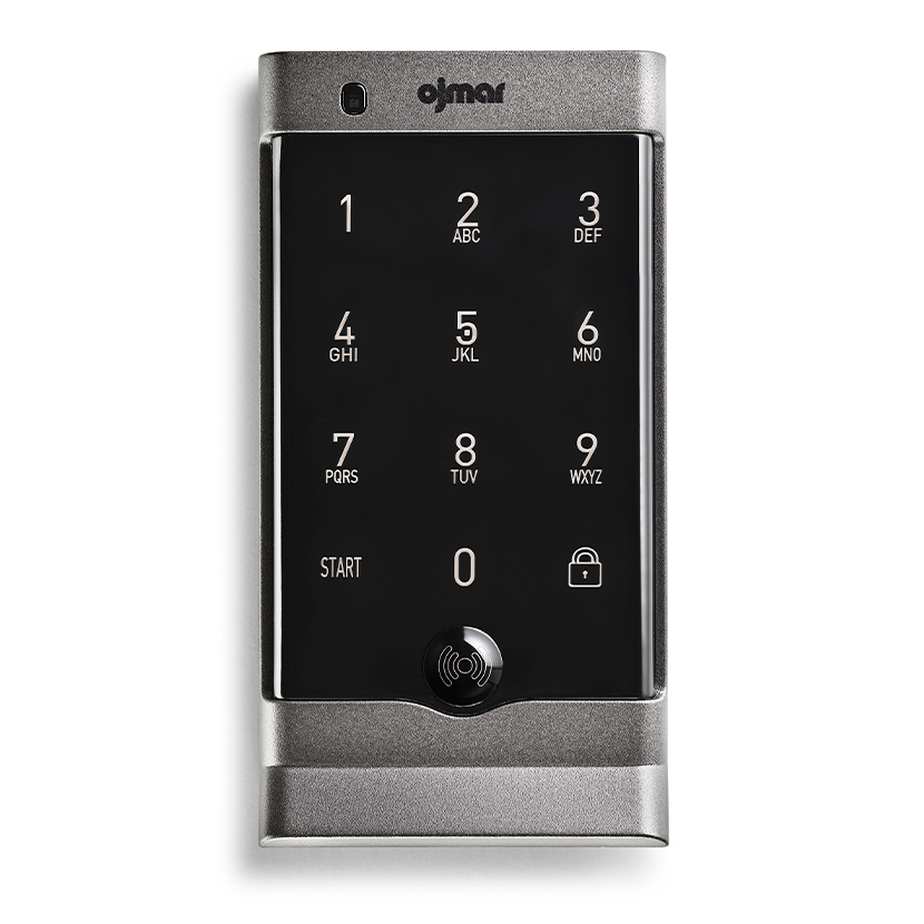 Cerradura electrónica OCS SMART para lockers o mueble, acabado grafito