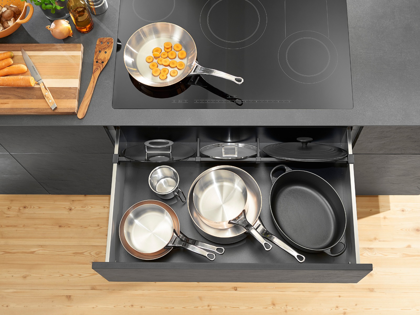 Soporte para galería transversal de organizador cacerolero AMBIA-LINE para cajón LEGRABOX