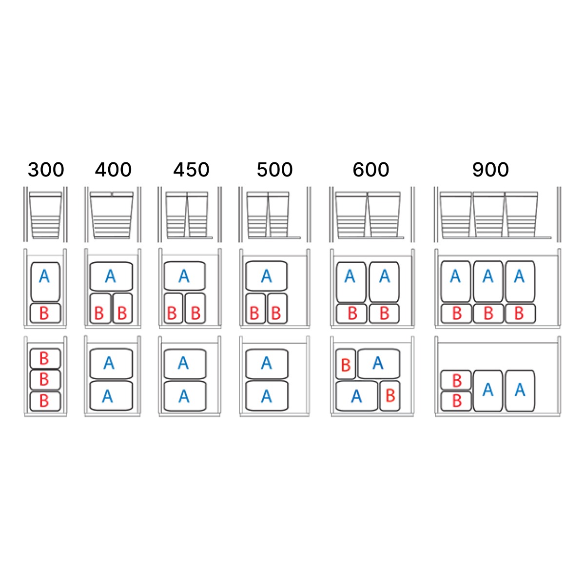 Botes basureros modulables ONE2FOUR