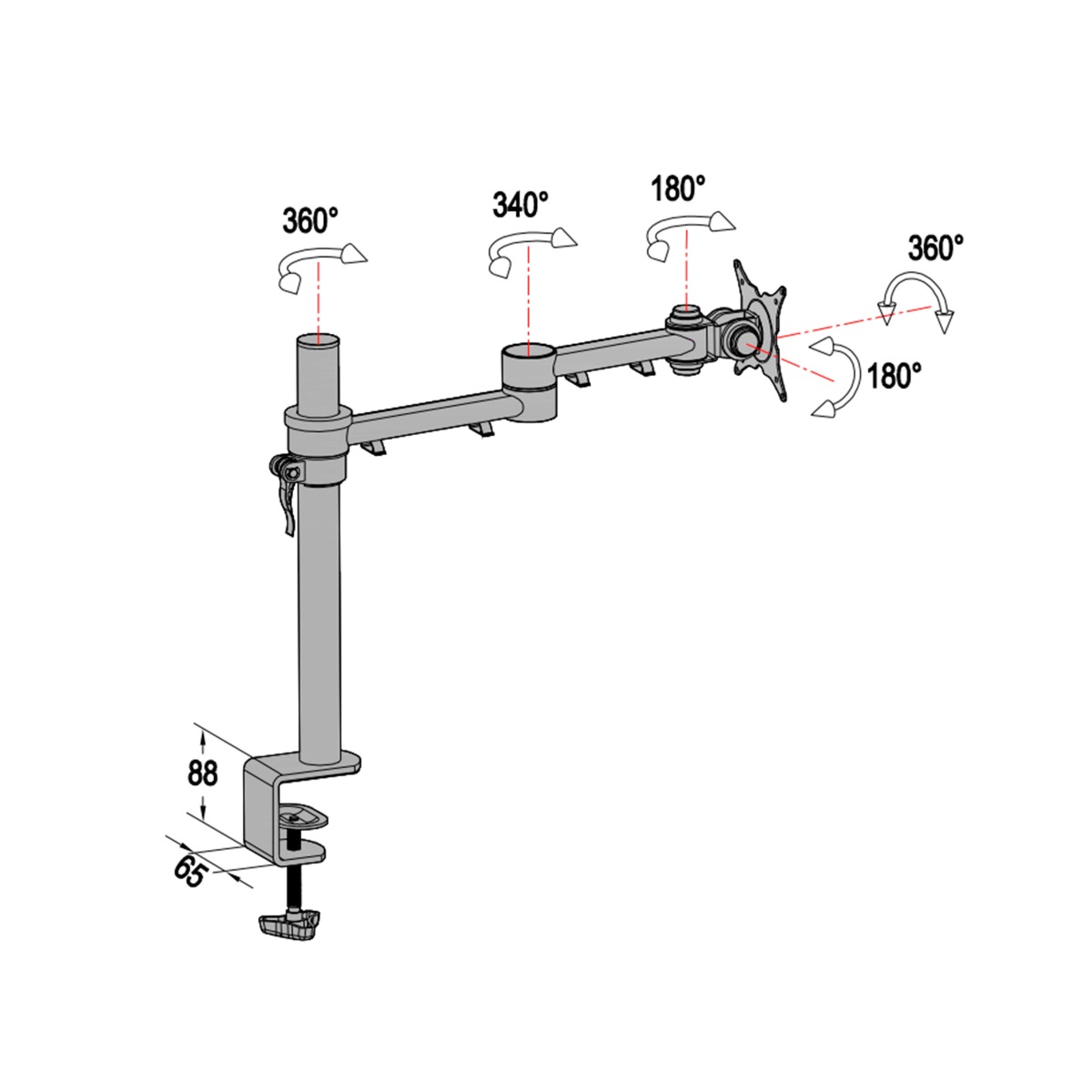 Brazo para monitor OPTIMA