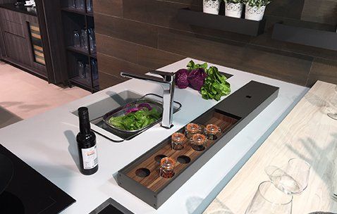 Set organizador BELNET LAY ON, con especiero y porta cuchillos, para organización de cajones de cocina