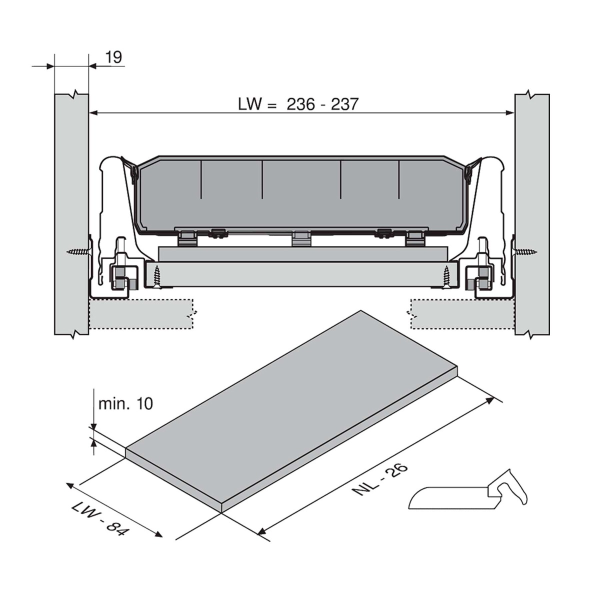 Organizador ORGA-LINE para botellero