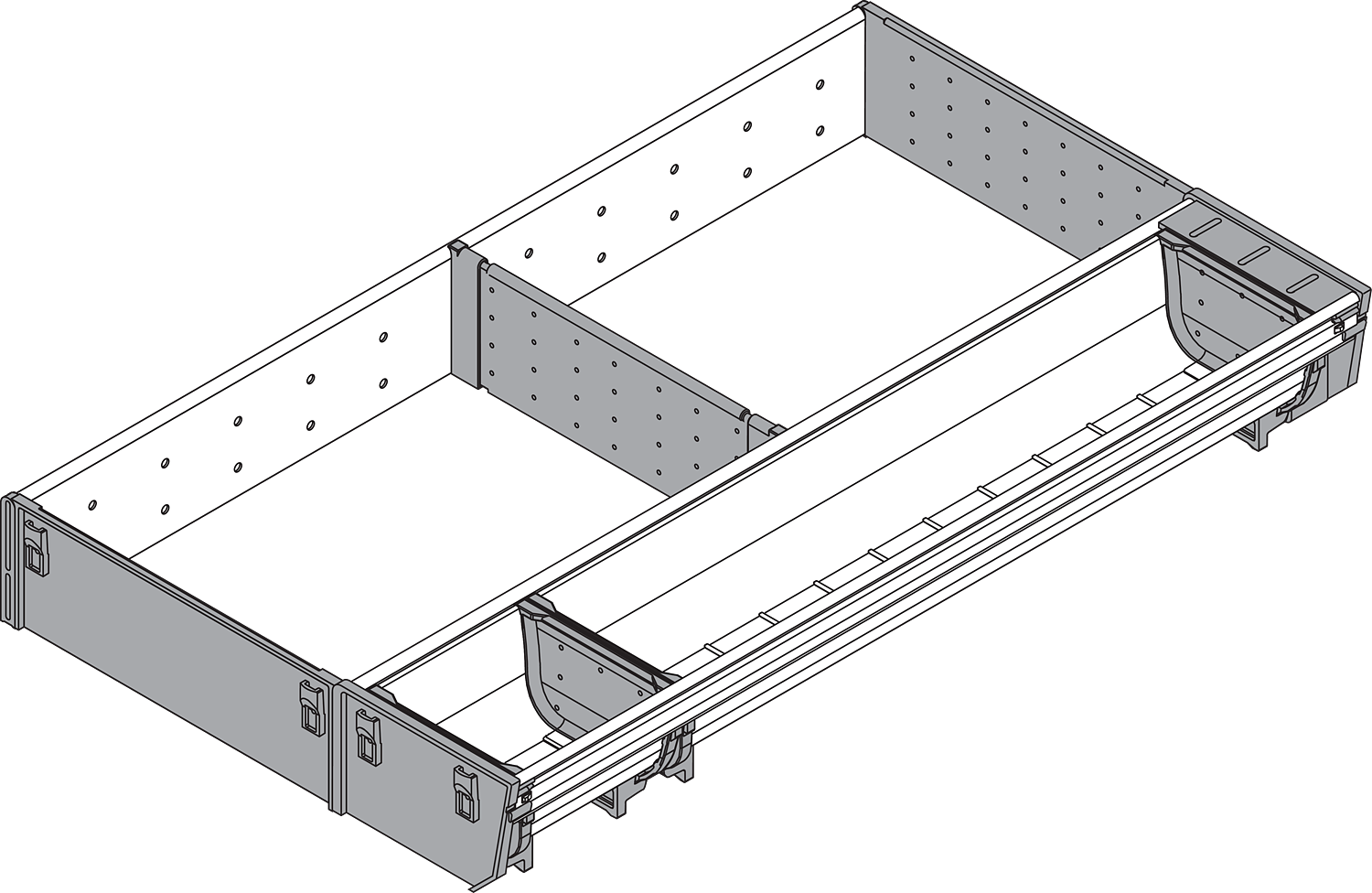 ORGA-LINE cubertero TANDEMBOX para 500 mm y ancho mínimo 289 mm