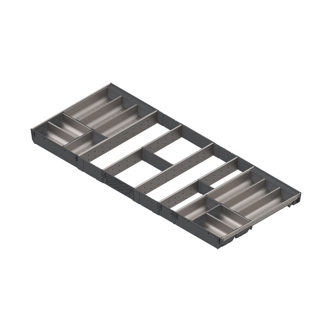 Organizador cubertero ORGA-LINE para cajón cubertero TANDEMBOX, con ancho de 1200 mm